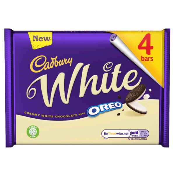 Cadbury White Oreo 4 bars