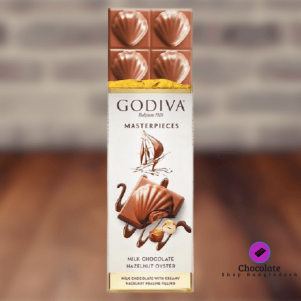 Godiva Masterpieces Milk Chocolate Hazelnut Oyster Bar