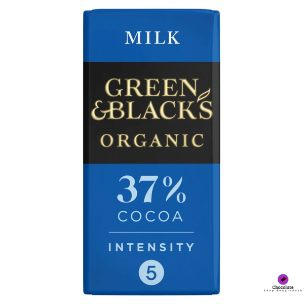 Green and Blacks Organic Milk Chocolate 37 % cocoa