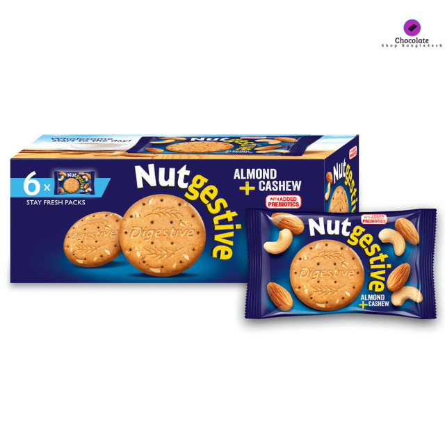 Nutgestive Almond Cashew 6 pcs pack price in bd