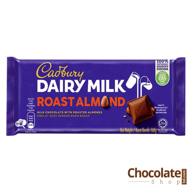 Cadbury Dairy Milk Roast Almond 160g price in bd