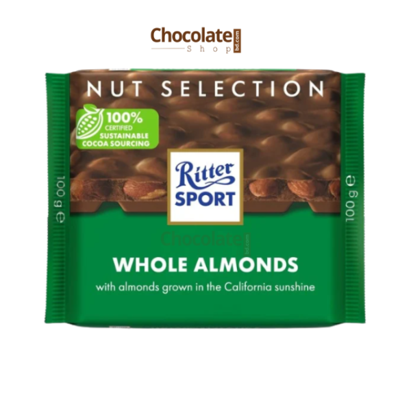 Ritter Sport Whole Almond Milk Chocolate 100g