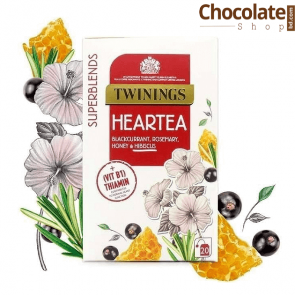 Twinings Heartea Blackcurrant RoseMary Honey and Hibiscus price in bd