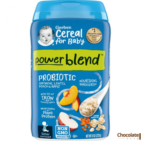 Gerber Powerblend Probiotic Oatmeal Lentil Peach & Apple price in bd