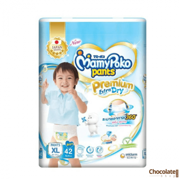 MamyPoko Pants Premium Extra Dry XL Boys 42 pcs price in bd