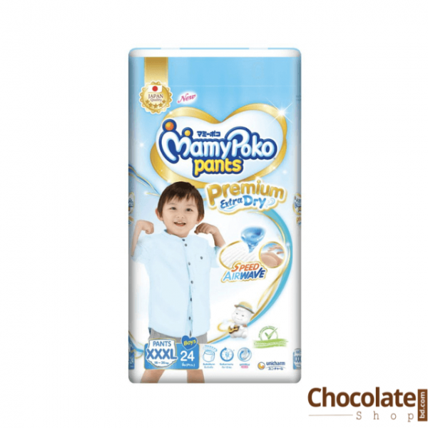 MamyPoko Pants Premium Extra Dry XXXL Boys 18-35kg price in bd