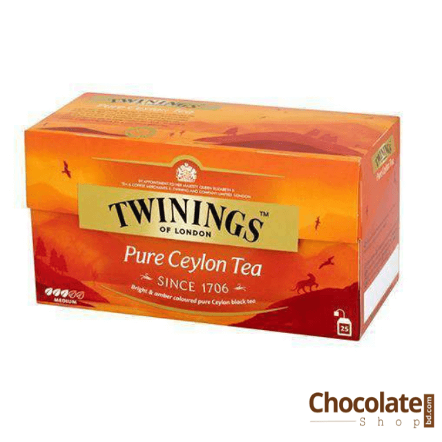 Black Tea with Peach, 25 Tea Bags, 50g - UK Store