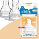 Dr Brown's Natural Flow Options+ Wide-Neck Y-Cut 2 Silicone Teats price in bd