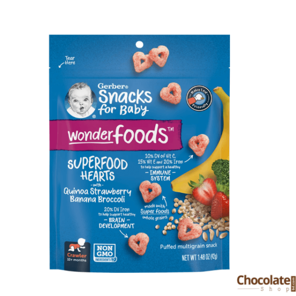 Gerber Superfood Hearts with Quinoa Strawberry Banana Broccoli price in bd