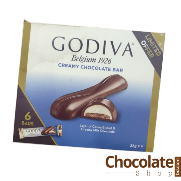 Godiva Creamy Chocolate 6 Bars Box price in bd