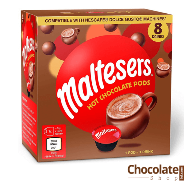 Maltesers Hot Chocolate Pods Dolce Gusto 8 pcs box price in bangladesh