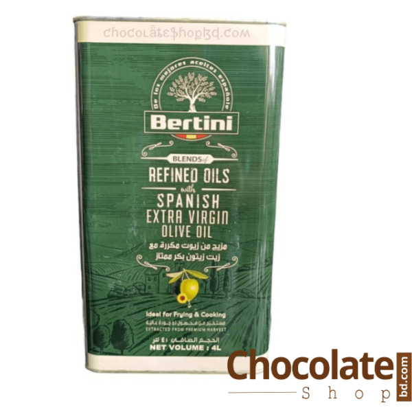 Bertini Spanish Extra Virgin Olive Oil Tin 4L Price in Bangladesh