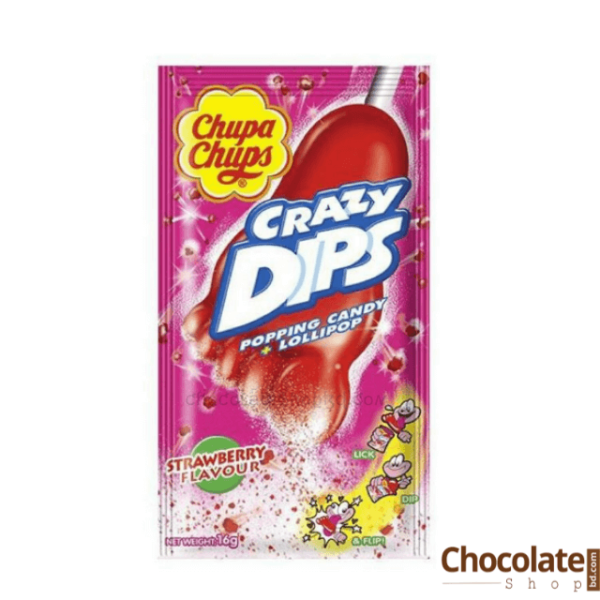 Chupa Chups Crazy Dips Strawberry Popping Candy price in Bangladesh