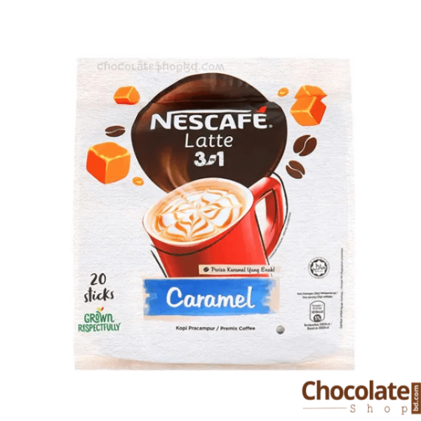 Nescafe Latte 3 in 1 Caramel 20 sticks Pack 500g Price in Bangladesh
