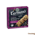 Carman's Super Berry Muesli Bar 6x45g price in BD.