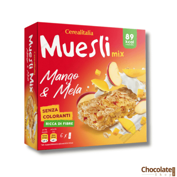 Cerealitalia Muesli Mix Mango And Mela Bar 6 x 25g price in BD.