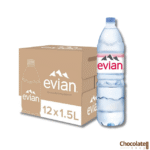 Evian Natural Mineral Water 12 X 1.5 L Case price in BD.