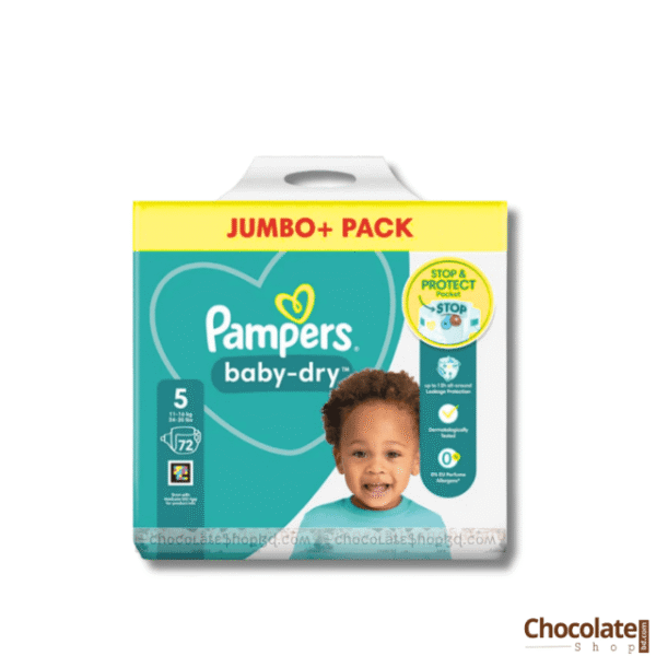 Pampers Jumbo Pack Belt Size 5 72pcs Pampers Jumbo Pack price in BD.