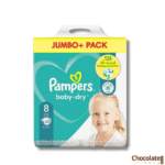 Pampers Jumbo Pack (Belt System) Size 8 52pcs price in BD.