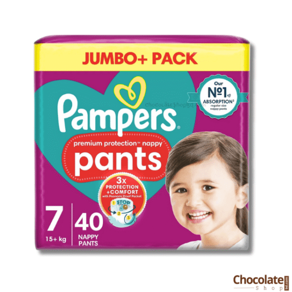 Pampers Premium Protection Nappy Pants 7 40pcs pricew in BD.