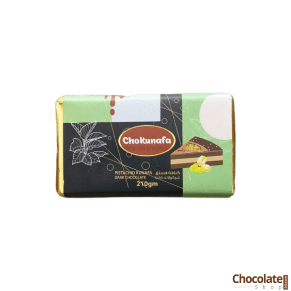 ChoKunafa Pistachio Kunafa Dark Chocolate 210Gm price in BD.
