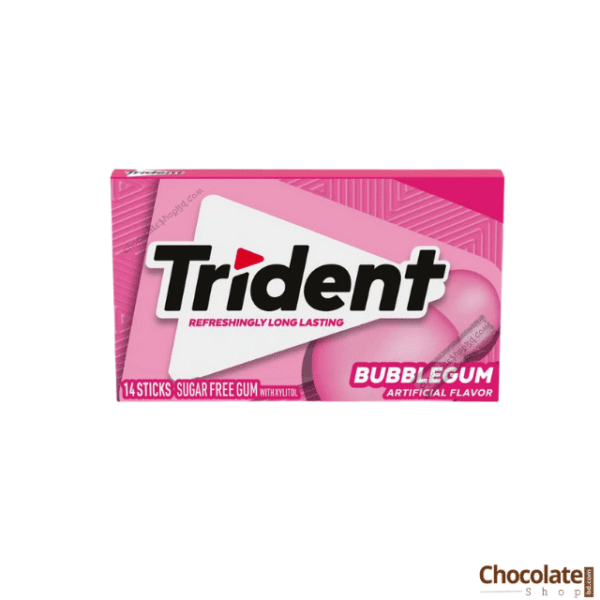 Trident BubbleGum Sugar Free Gum 14 Pieces Pack price in BD.