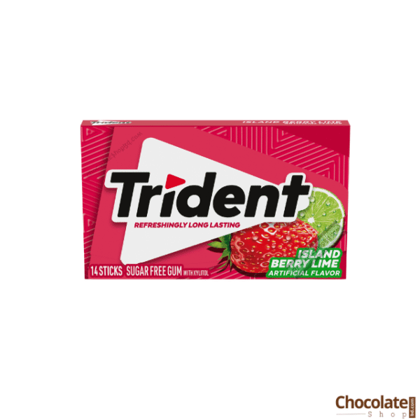 Trident Island Berry Lime Sugar Free Gum 14 Pieces Pack price in BD.