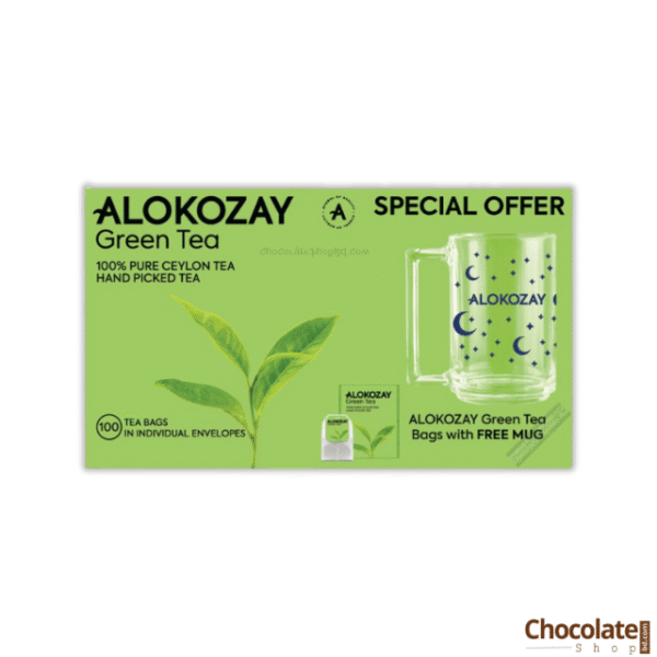 Alokozay Premium Green Tea With Free Mug price in BD.