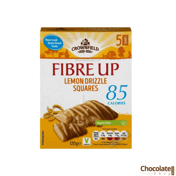 Crownfield Fibre Up Lemon Drizzle Squares 120gmprice in BD.