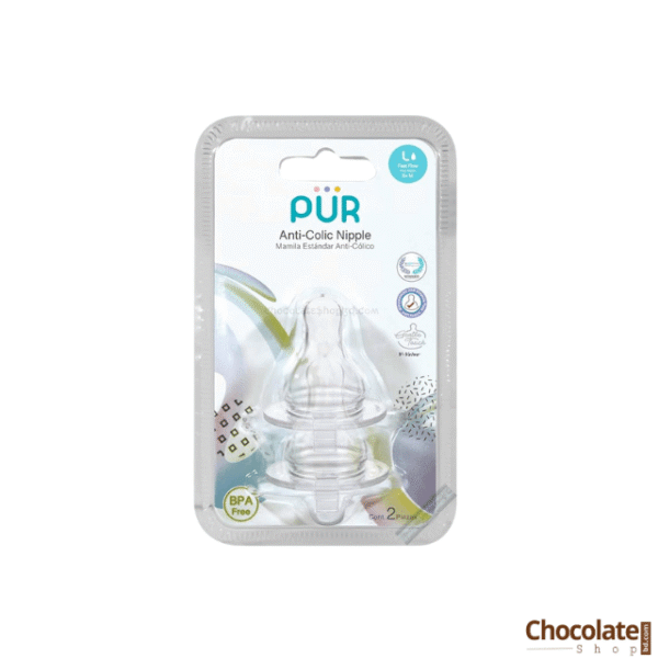 PUR Gentle Touch Wide Neck Nipple Pack of 2 price in BD.