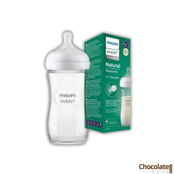 Philips Avent Natural Glass Feeding Bottle 1m+ 240ml price in BD.