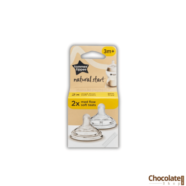 Tommee Tippee Natural Start 2X Med Flow Soft Teats 3m+ price in BD.