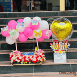 Apology Blossom Cake a Sweet Gesture with Flowers Balloons and Chocolate - Image 2