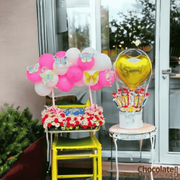 Apology Blossom Cake a Sweet Gesture with Flowers Balloons and Chocolate price in BD.