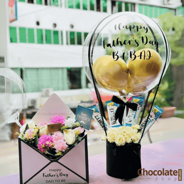 Balloon Bouquet with Rose Envelope price in BD.
