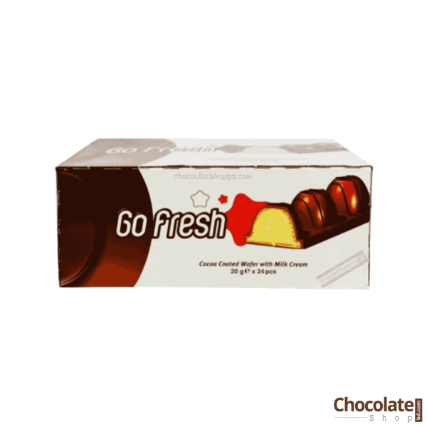 Go Fresh Cocoa Coated Wafer 24 Pcs Box price in BD.