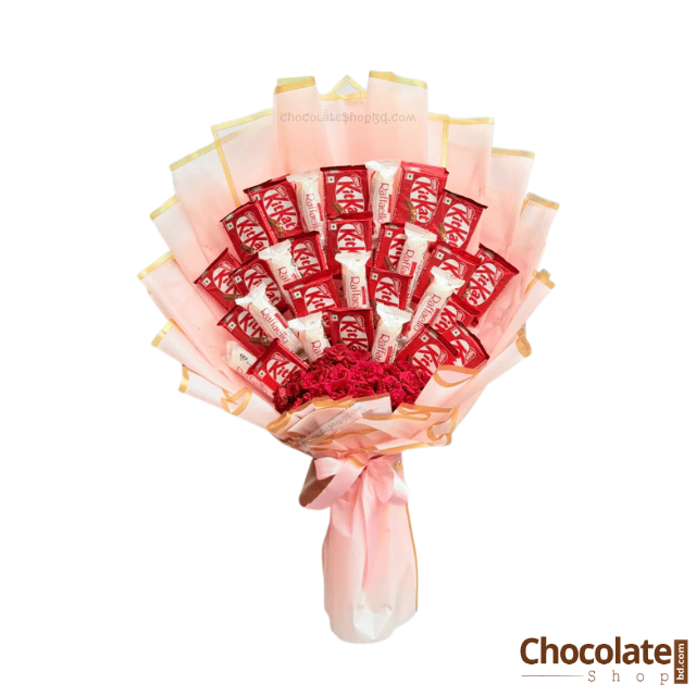 Luxury Roses Bouquet F22 With KitKat and Raffaello Luxury Roses Bouquet F22 With KitKat and Raffaello price in BD.
