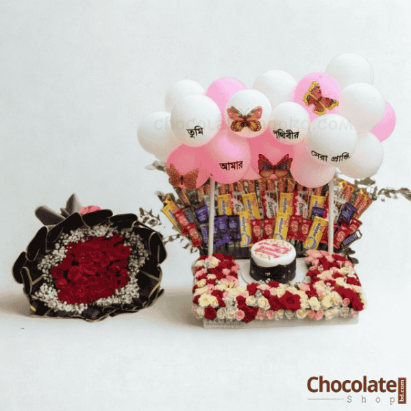 Luxury Surprise Cake With Flower price in BD.