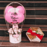 Mothers Day Special M03 Balloon Bouquet with Dry Fruits Box price in BD.