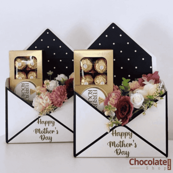 Mothers Day Special M05 Chocolate and Flowers Envelope price in BD.
