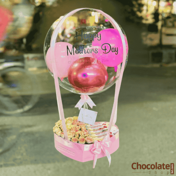 Mothers Day Special M11 with Rose Chocolate and Balloon Bouquet price in BD.