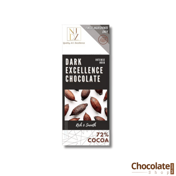 NID'Z Dark Excellence Chocolate 72% Cocoa Bar price in BD.
