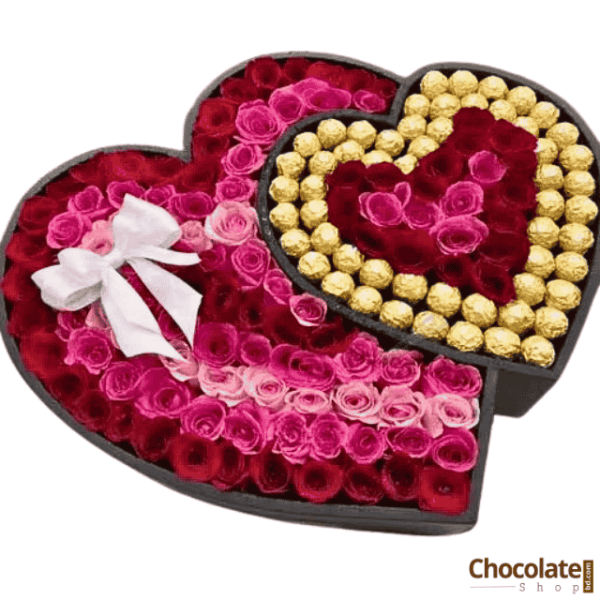 Organic Luxury Roses Bouquet F11 with Ferrero Rocher price in BD.