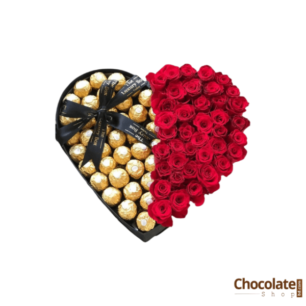 Organic Luxury Roses Bouquet F12 with Ferrero Rocher price in BD.
