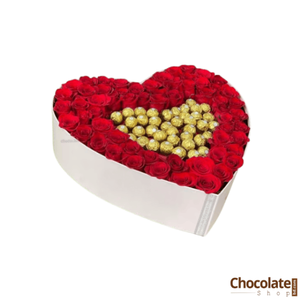Organic Luxury Roses Bouquet F17 with Ferrero Rocher price in BD.