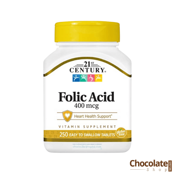 21st Century Folic Acid 400mcg 250 Tablets price in BD.