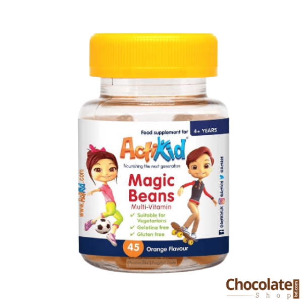 ActiKid Magic Beans Multi-Vitamin Orange Flavour 45 price in BD.
