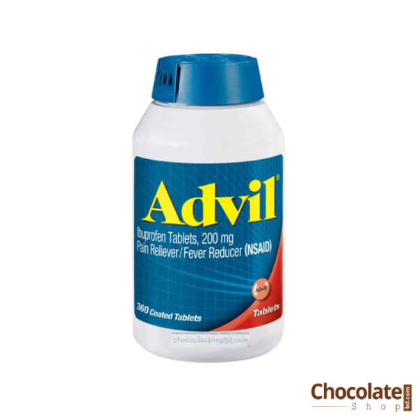 Advil Ibuprofen 200 mg Fever Reducer Tablet 360 Tablets price in BD.