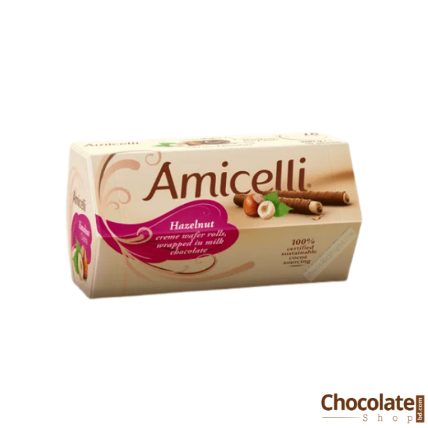 Amicelli Wafer Hazelnut Creame Wafer Rolls 150g price in BD.