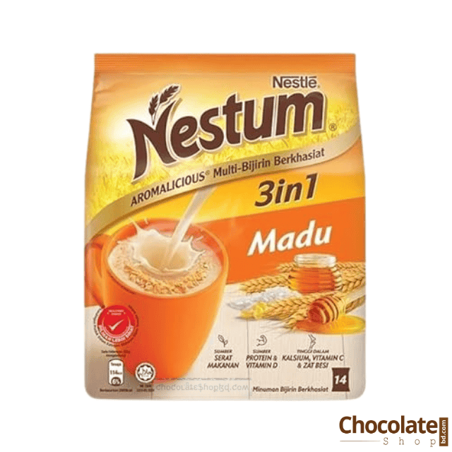 Nestle Nestum 3 in 1 Honey Cereal Drink 14 Sachets X 28g price in BD.